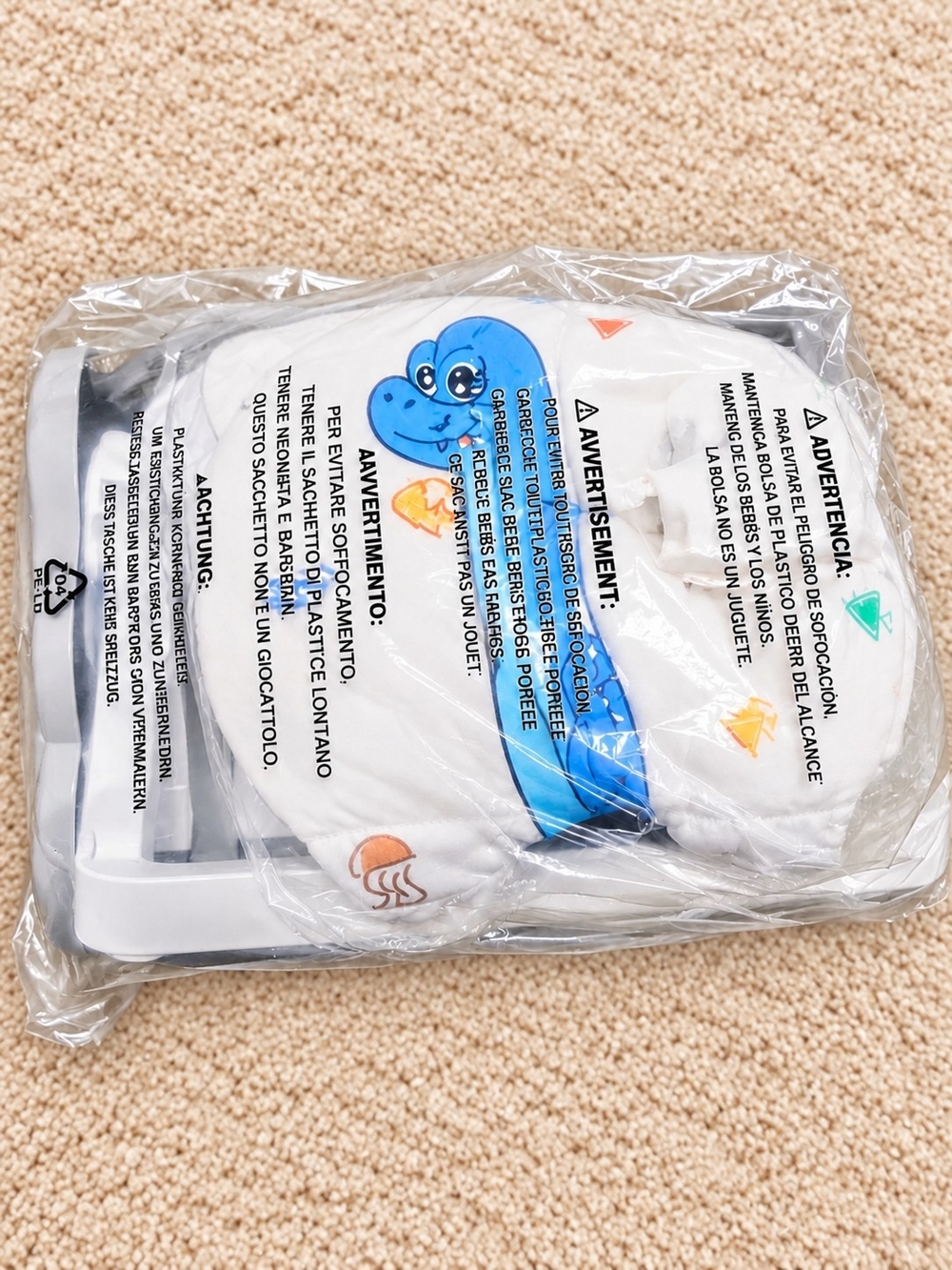 Baby Bath Support Seat โ Blue & White โ New